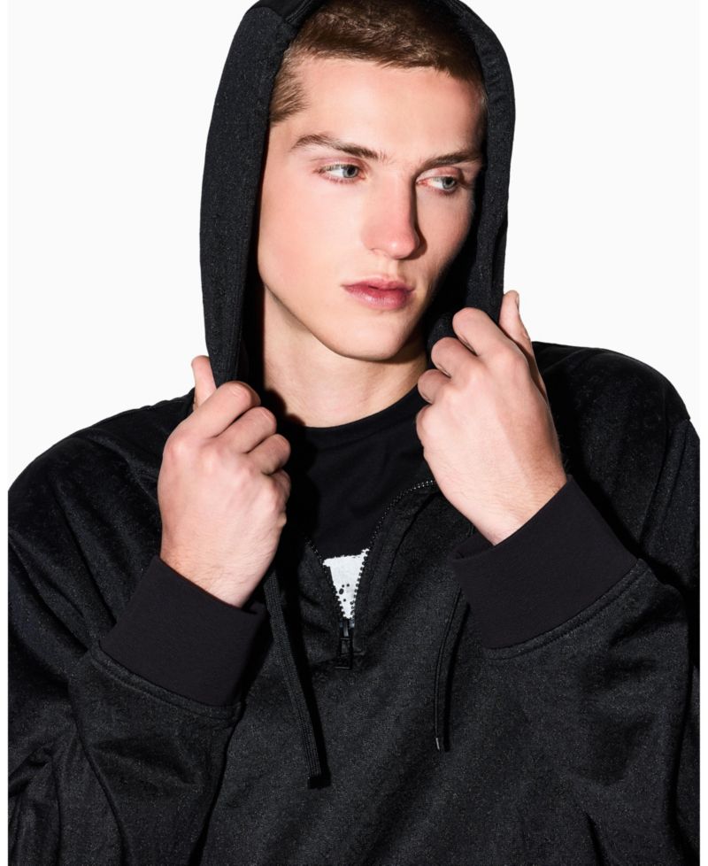 Men's Jacquard Allover Logo Hoodie