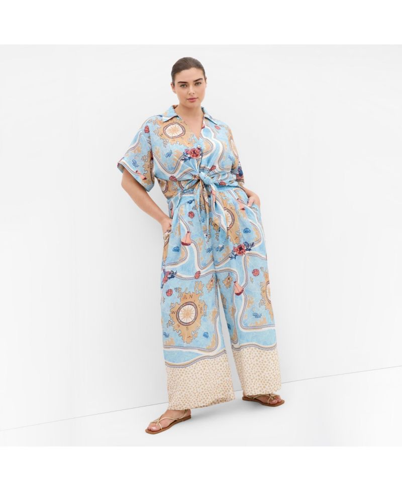 Women's Postcard Wide Leg Pant