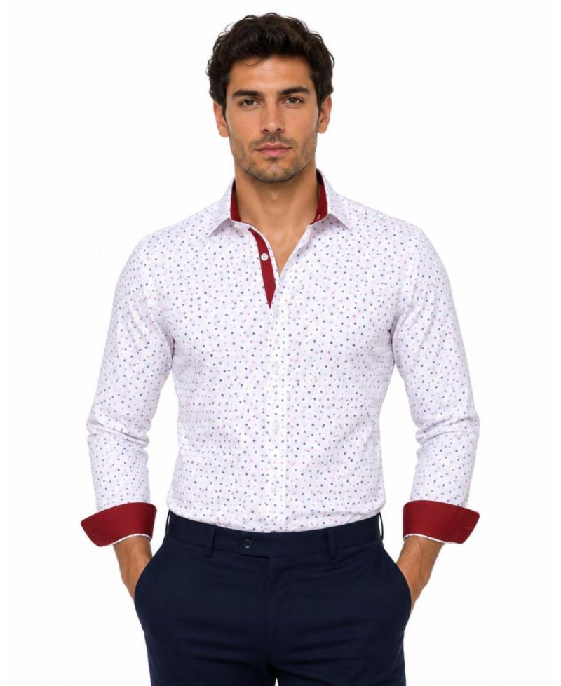 Men's Slim Fit Classic Button-Down Shirt with Sleek Design