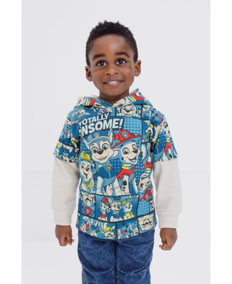 Boys Fleece 2fer Pullover Hoodie and Jogger Pants Outfit Set