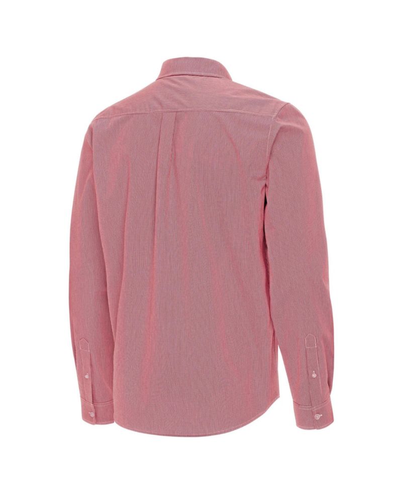 Men's Crimson Oklahoma Sooners Porter Woven Tri-Blend Long Sleeve Button-Down Shirt
