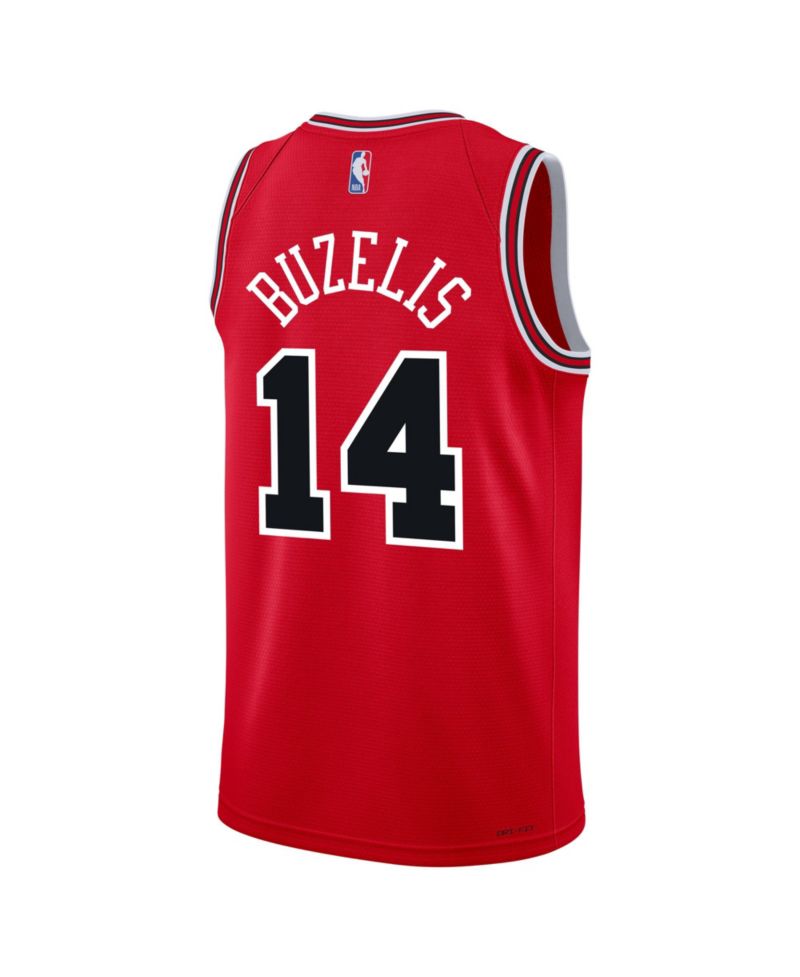 Big Boys and Girls Matas Buzelis Red Chicago Bulls Swingman Jersey - Icon Edition