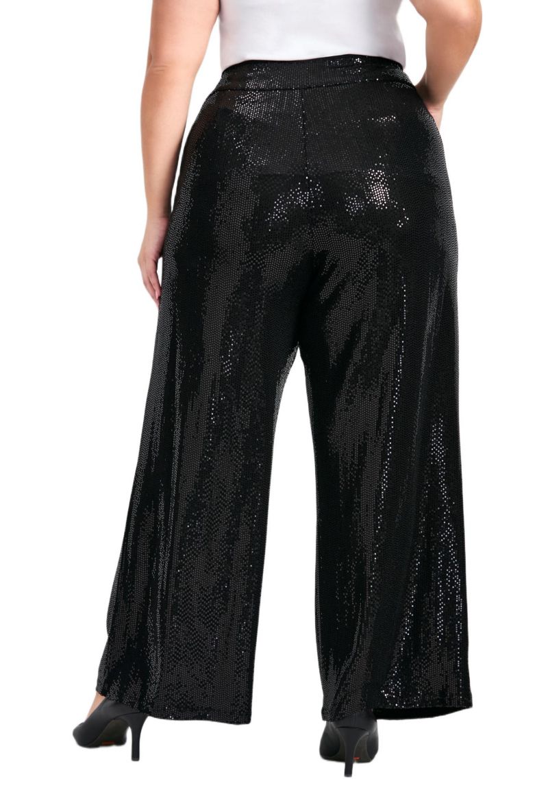 Women's Glitz Sequin Wide Leg Pant