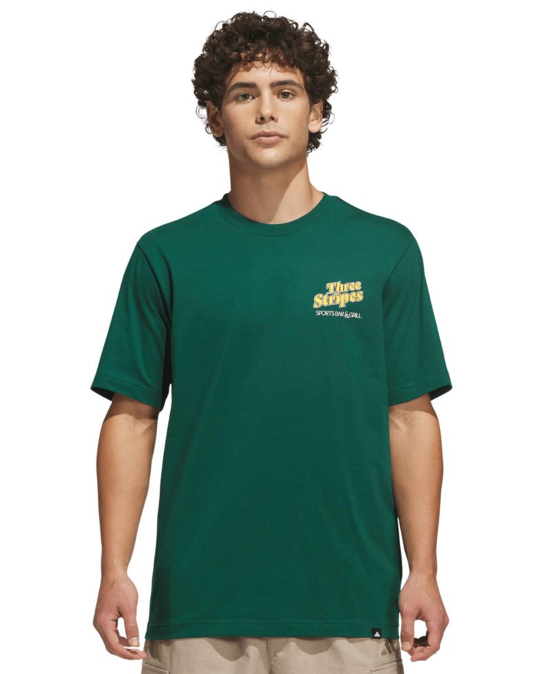 Men's Sports Bar Pool Graphic Crewneck T-Shirt