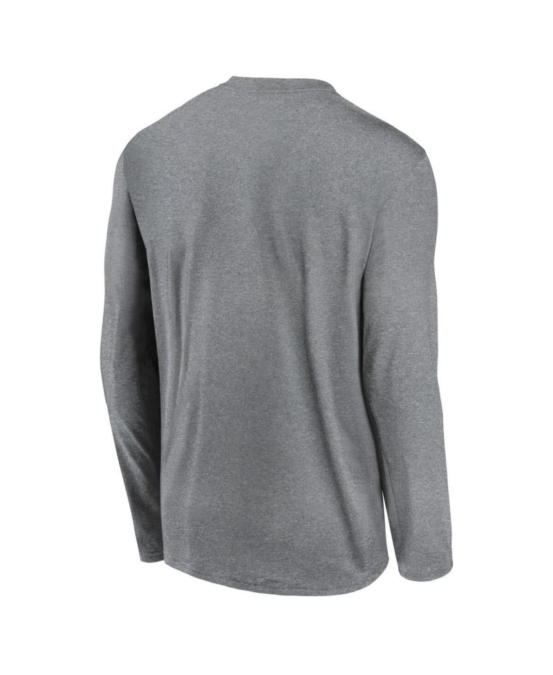 Men's Heather Gray Kentucky Wildcats Primetime Primary Legend Long Sleeve T-Shirt
