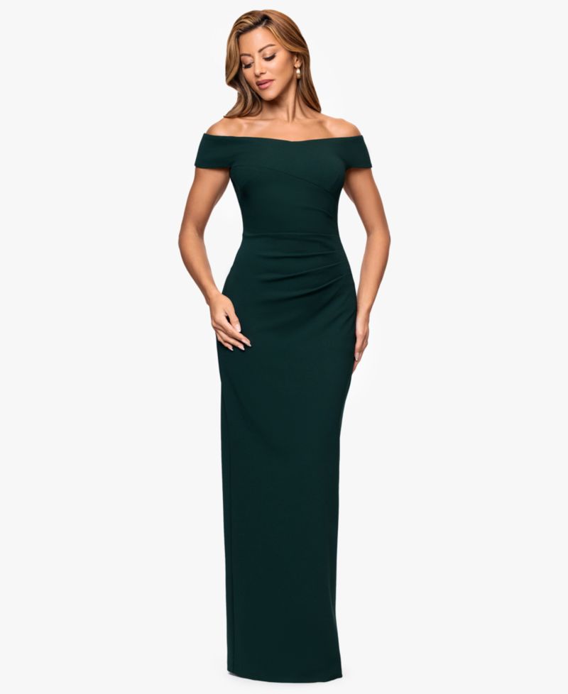 Women's Off The Shoulder Back Slit Dress