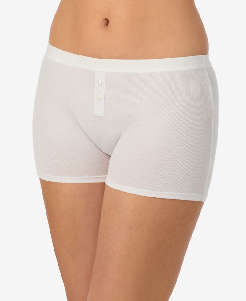 Women's Cabana Cotton Rib Solid Boxer Shorts