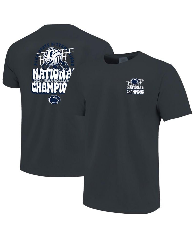 Men's Denim Penn State Nittany Lions 2024 NCAA Women's Volleyball National Champions Dig Comfort Colors T-Shirt