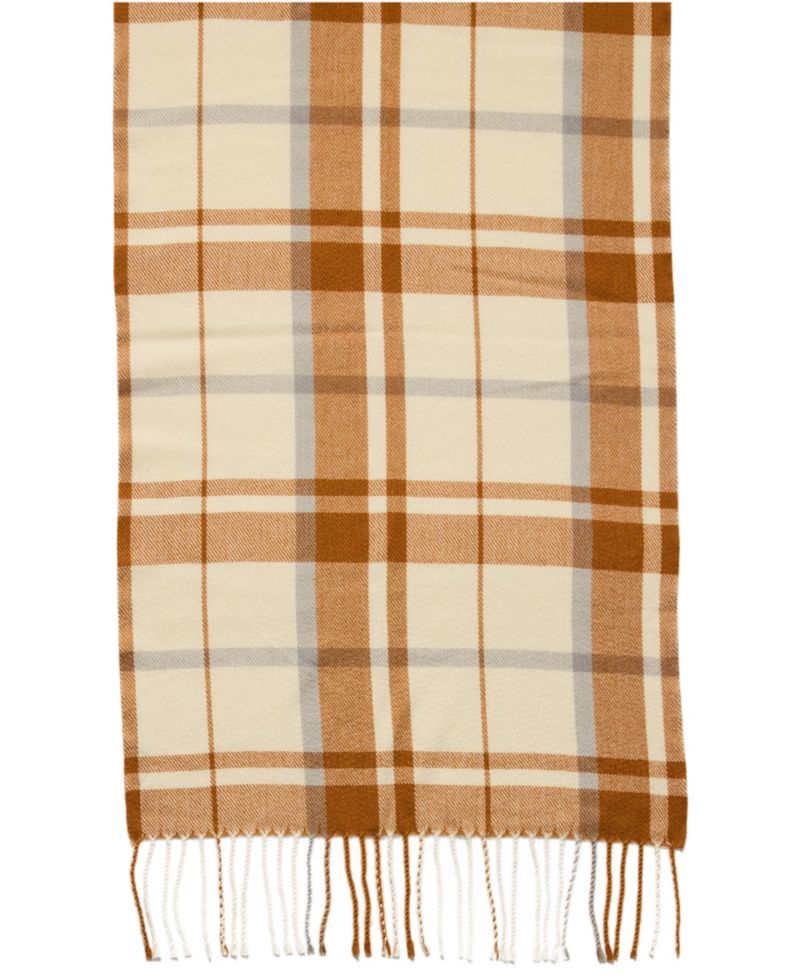 Enlarged Plaid Pattern Scarf