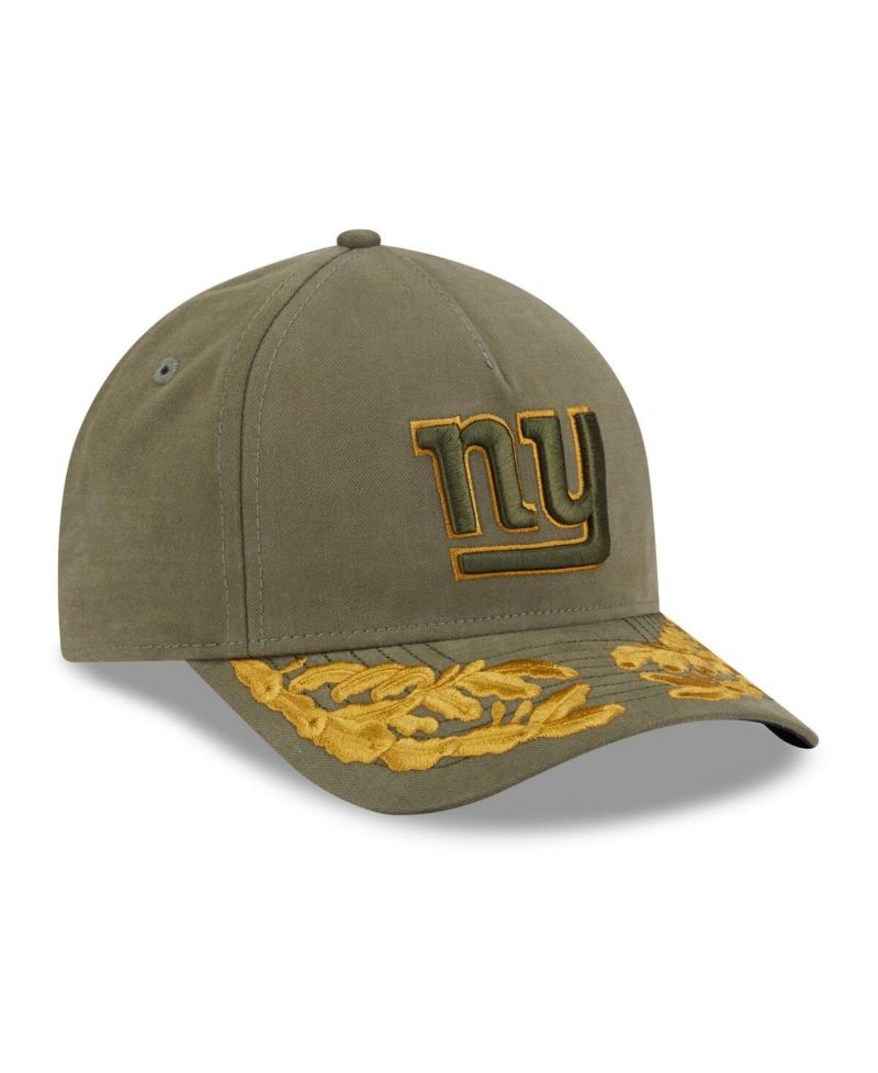 x Alpha Industries Men's Olive New York Giants A-Frame 9FORTY Adjustable Hat