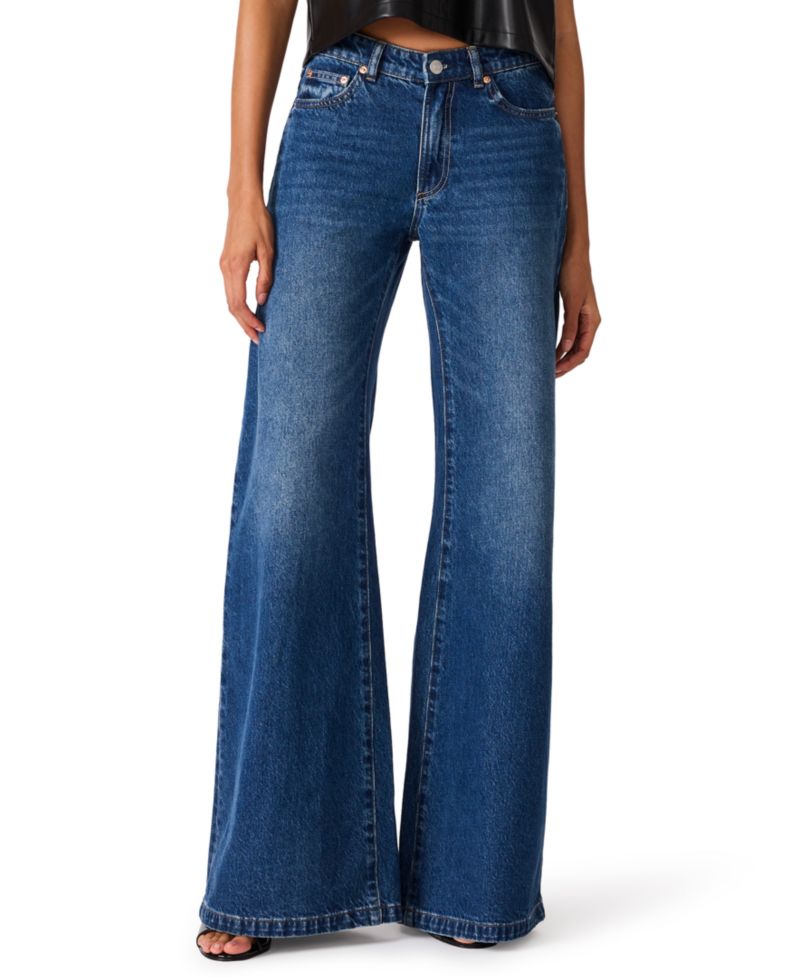 Women's Goldie Jean Mid-Rise Wide-Leg Flare Jeans
