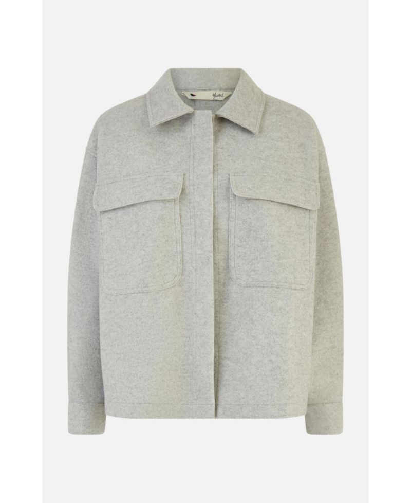 Women's Textured Finish Patch Pocket Shacket
