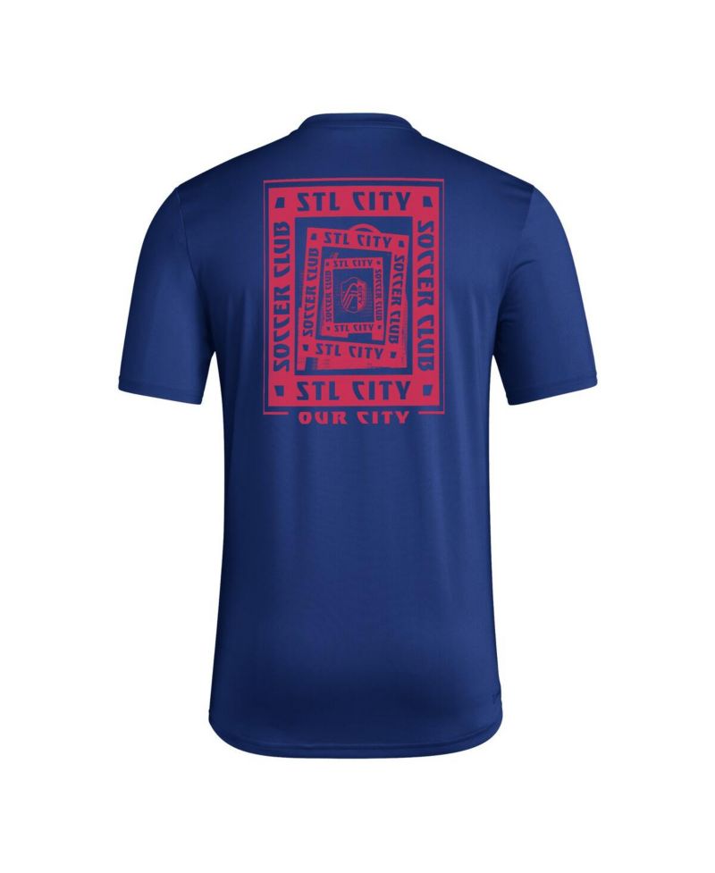 Men's Navy St. Louis City SC Local Wrap T-Shirt