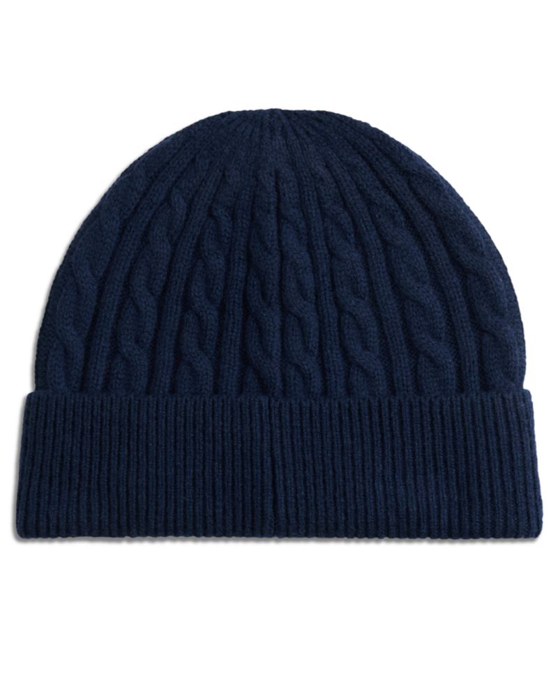 Men's American Icons Wool Cable-Knit Ribbed-Cuff Beanie