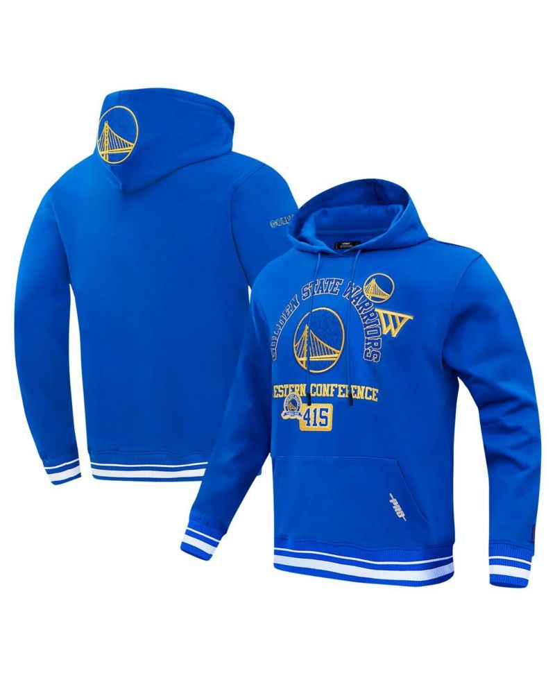 Men's Royal Golden State Warriors Area Code Pullover Hoodie