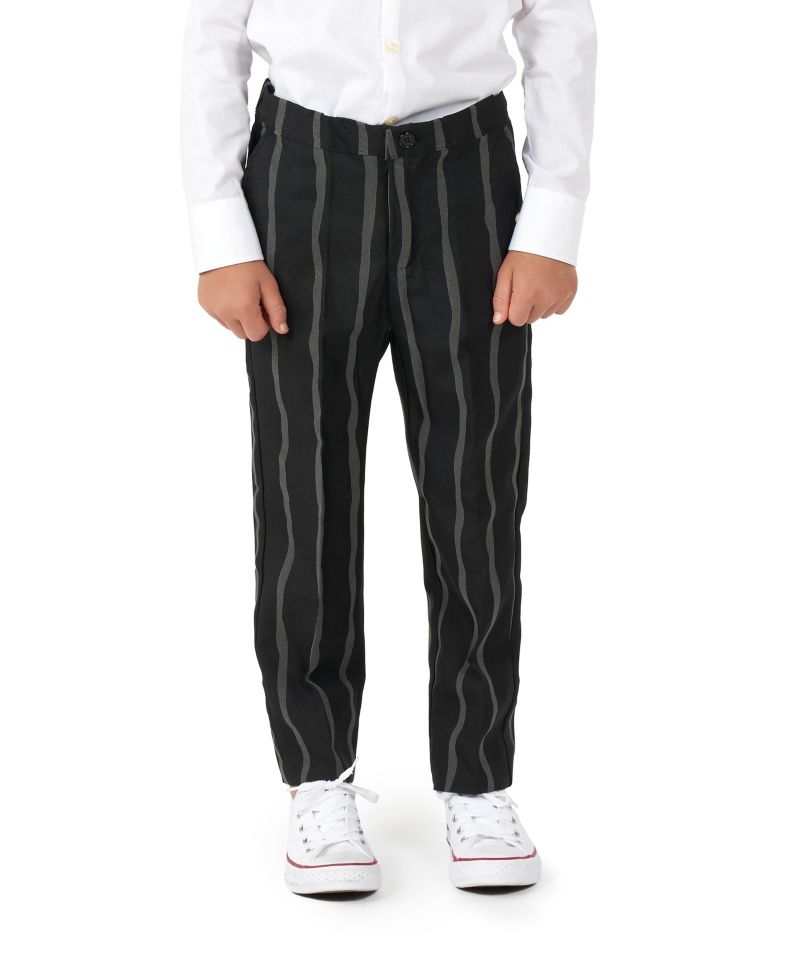 Big Boys Oversized Pinstripe Button Closure Suit Set
