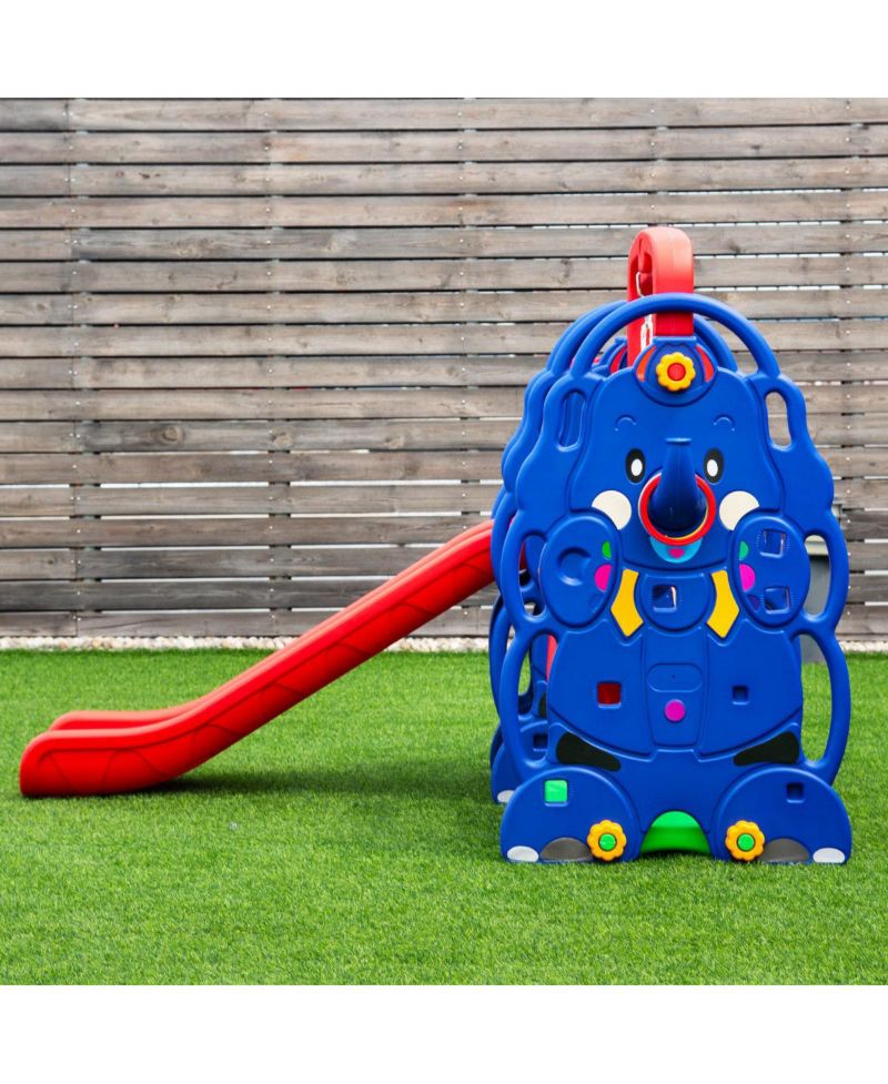 Kids All in One Climber/Slide/Swing Playset with Basketball Hoop - 3 in 1 Set