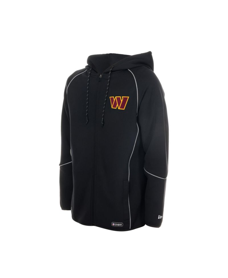 Men's Washington Commanders Combine Authentic Raglan Full-Zip Hoodie