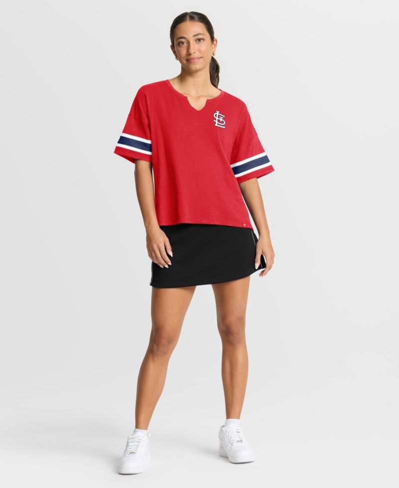 Women's Red St. Louis Cardinals Curl Route T-Shirt