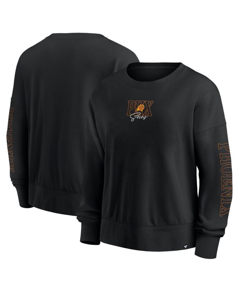 Women's Black Phoenix Suns Oversized Game Day Pullover Sweatshirt