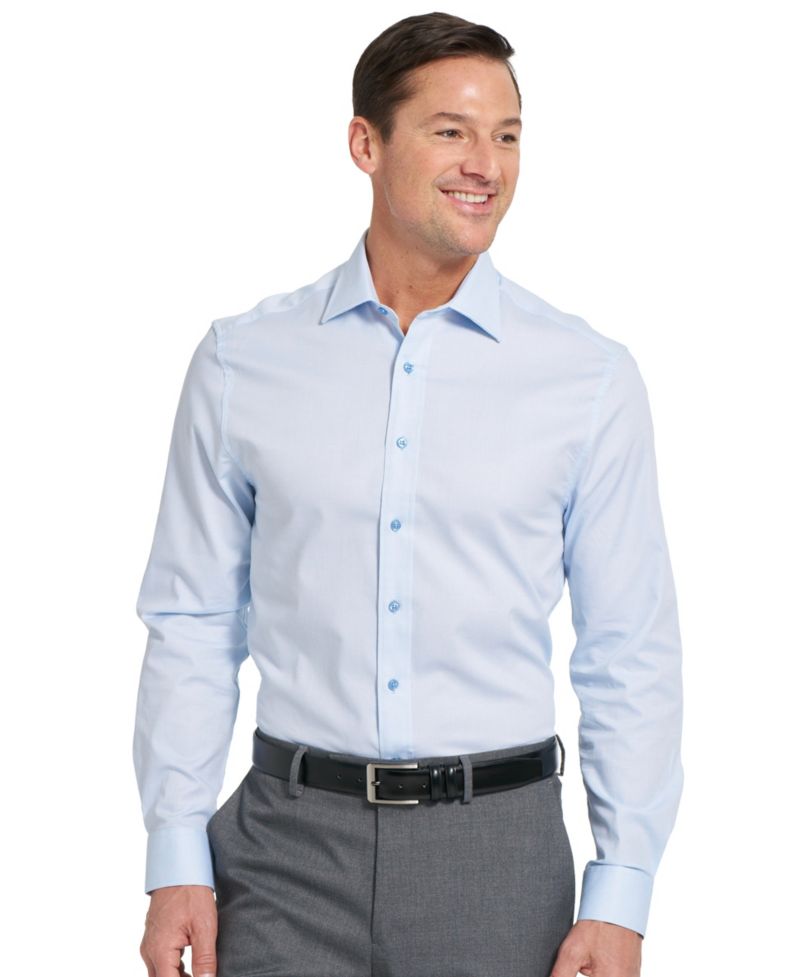 Men's Newbury Text Modern-Fit Dress Shirt