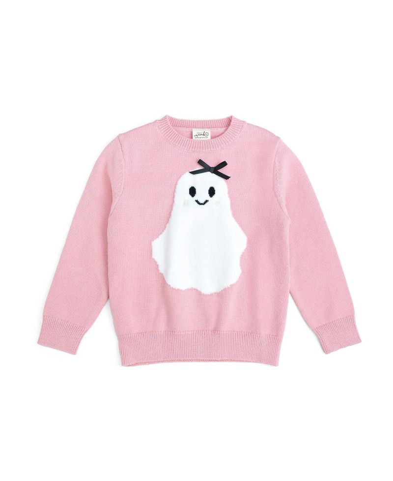 Baby Girls (6m-24m) Sweet Ghost Halloween Sweater