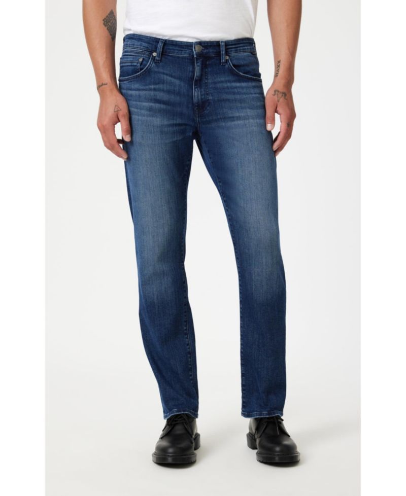 Men's Mavi Zach Straight Leg In Dark Brushed Nashville Jeans