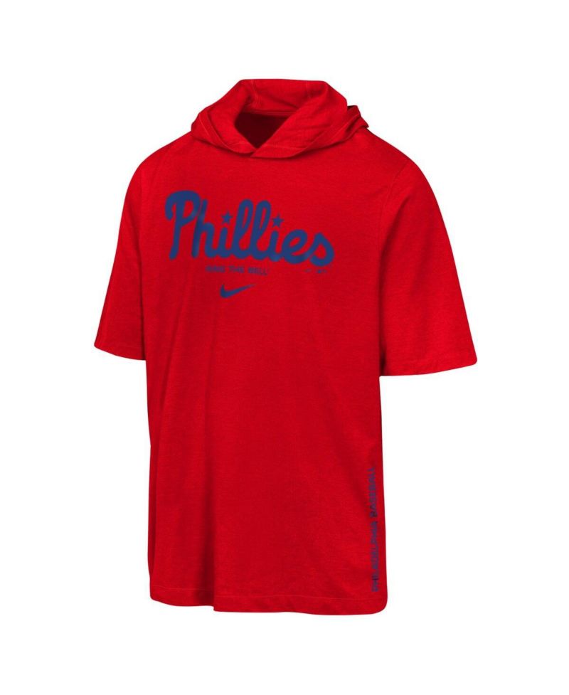 Big Boys and Girls Red Philadelphia Phillies Dri-FIT Hooded T-Shirt