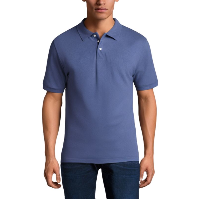 Men's Shrink-Less Classic Cotton Polo Shirt