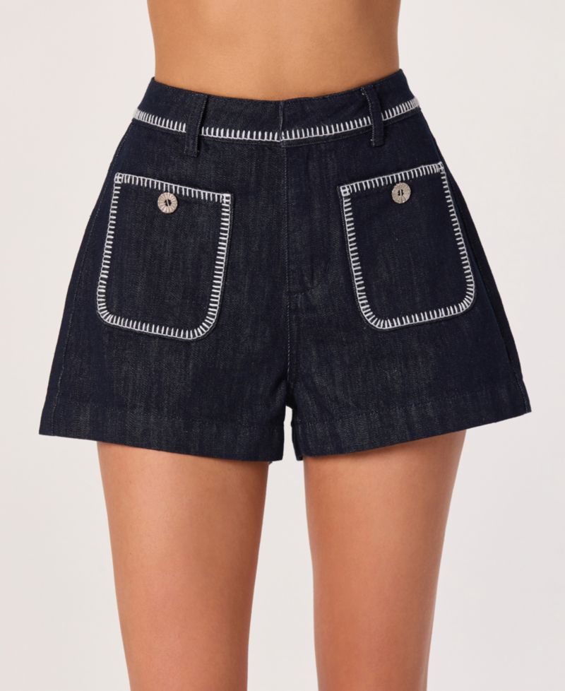 Women's Bonnie Embroidered Cotton Shorts