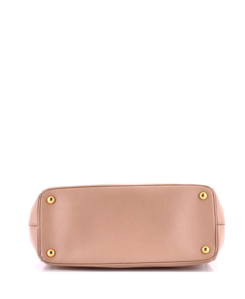 Medium Double Zip Lux Tote Saffiano Leather
