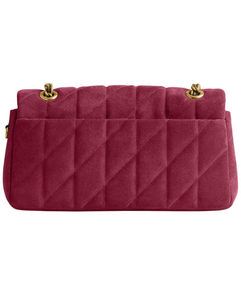 Quilted Tabby Medium Suede Shoulder Bag 26