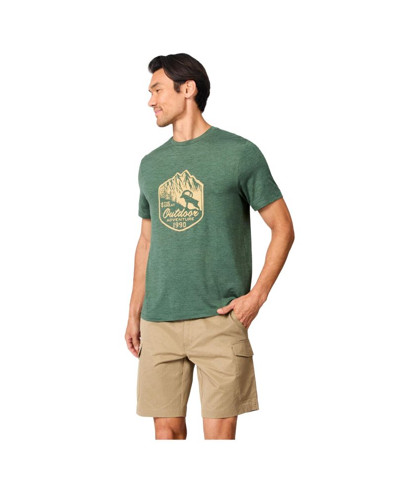 Men's Super Soft Microtech Short Sleeve Graphic Crew Tee