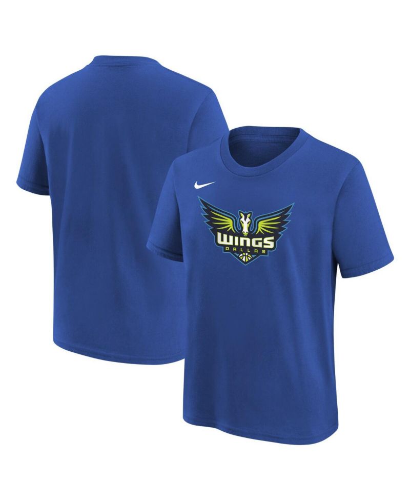 Big Boys and Girls Royal Dallas Wings Essential Logo T-Shirt