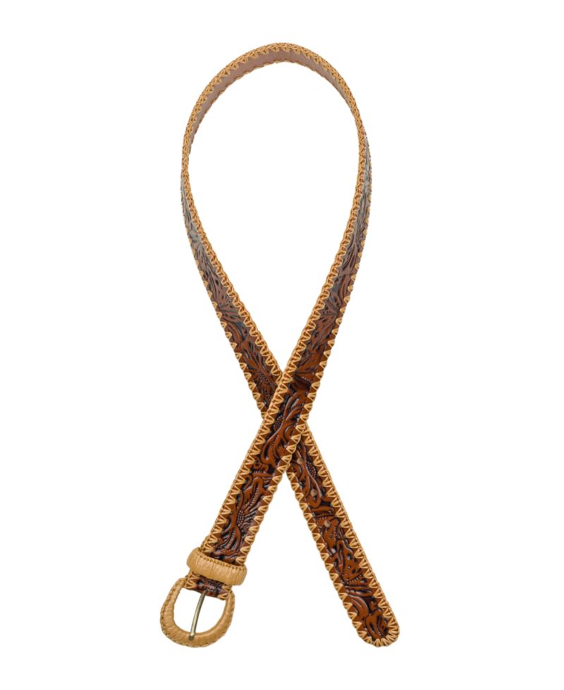 Calais Tooled Leather Belt