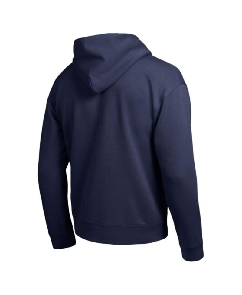 Men's Cleveland Guardians Navy All-Star Wordmark Full-Zip Hoodie