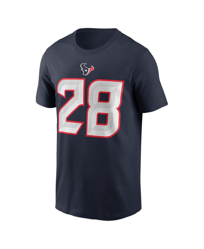 Men's Joe Mixon Navy Houston Texans Player Name & Number T-Shirt