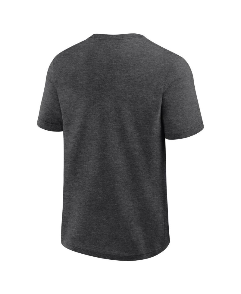 Men's Heather Charcoal Cincinnati Reds Top Notch T-Shirt