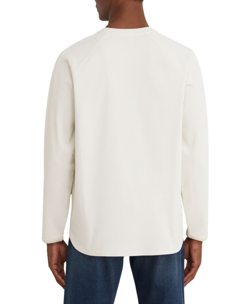 Men's Soren Waffle-Knit Raglan-Sleeve Crewneck Sweatshirt