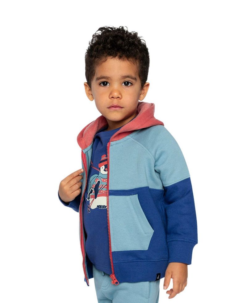 Baby Boys (12M-24M) Full Zip Hooded Fleece Jacket