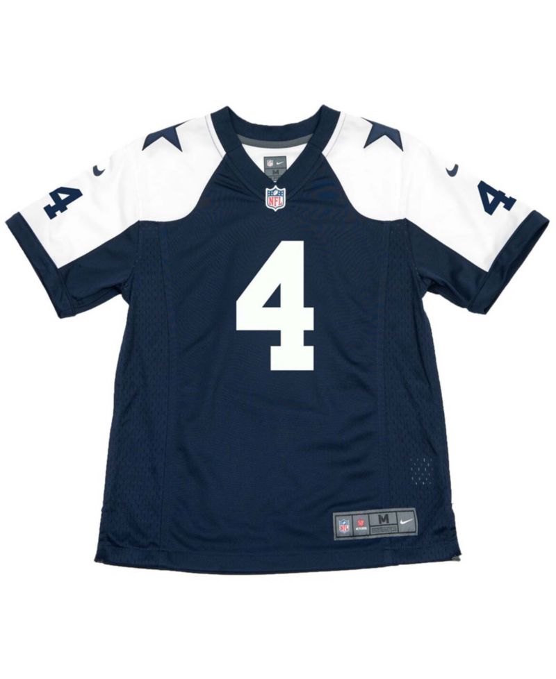 Big Boys and Girls Dak Prescott Dallas Cowboys Throwback Game Jersey