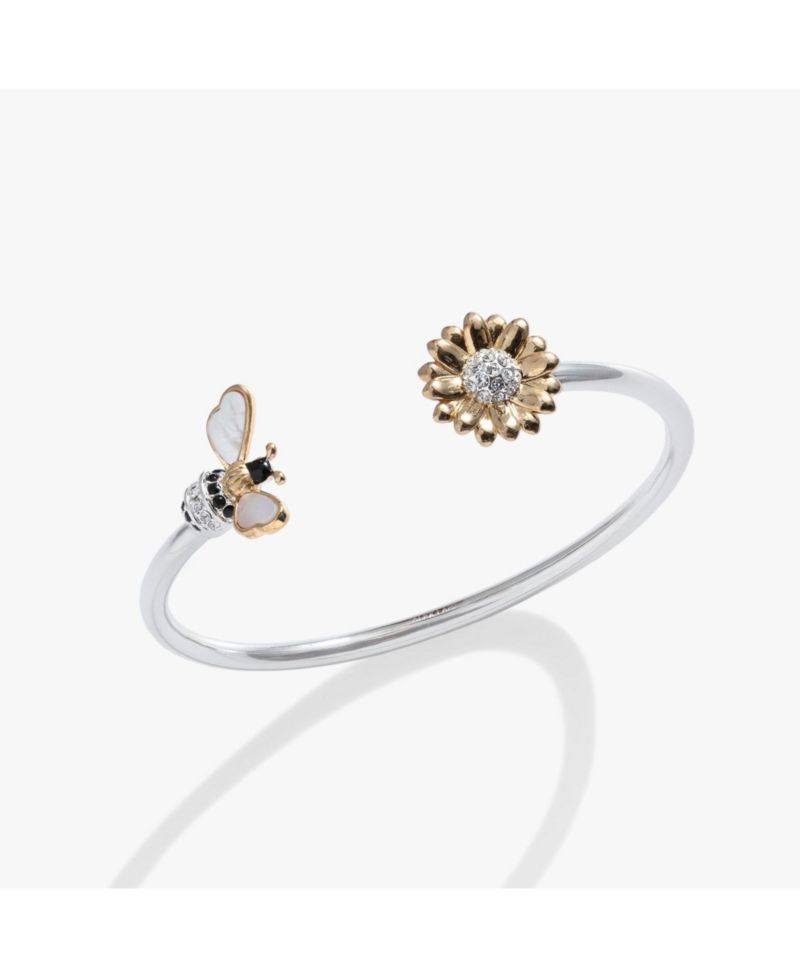 Sunflower and Bee Flex Cuff