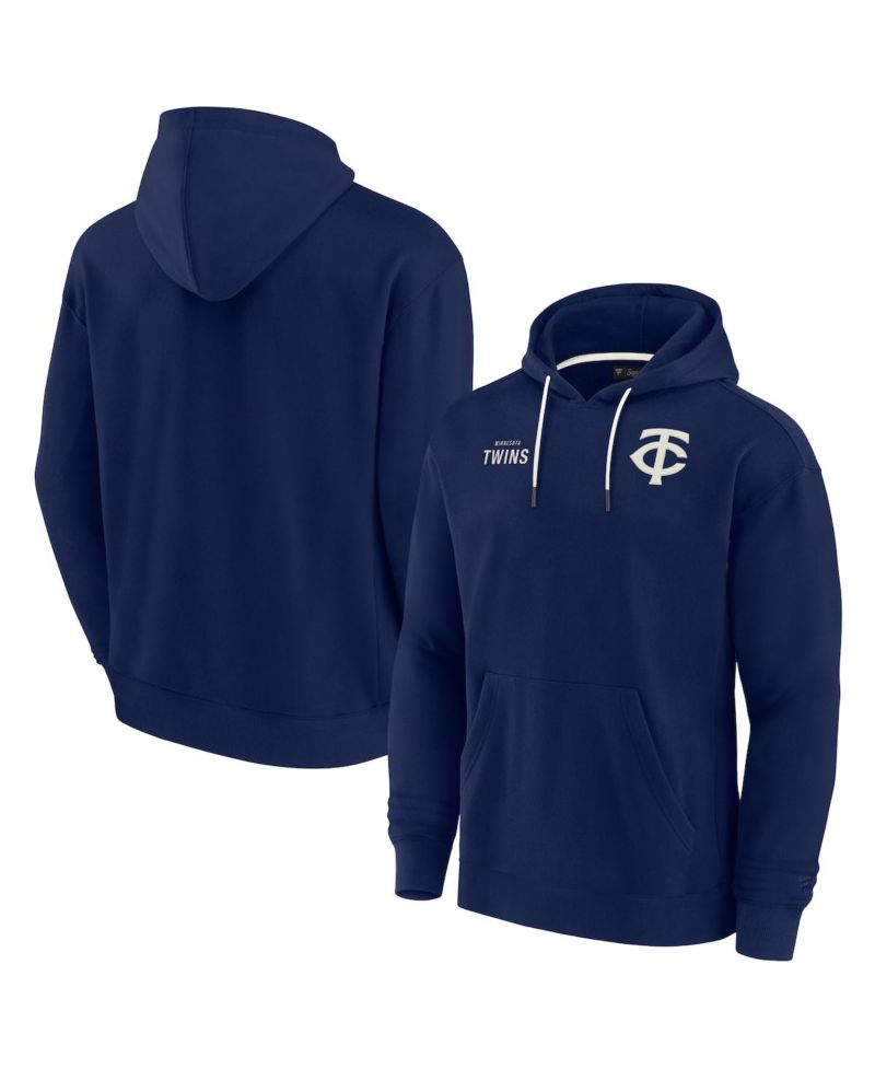 Men's and Women's Navy Minnesota Twins Super Soft Fleece Pullover Hoodie