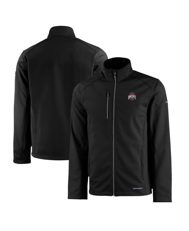 Men's Black Ohio State Buckeyes Evoke Eco Softshell Full-Zip Jacket