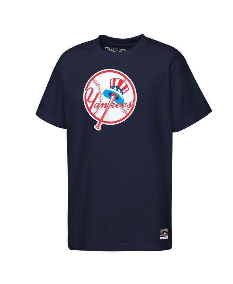 Big Boys and Girls Navy New York Yankees Cooperstown Concession T-Shirt