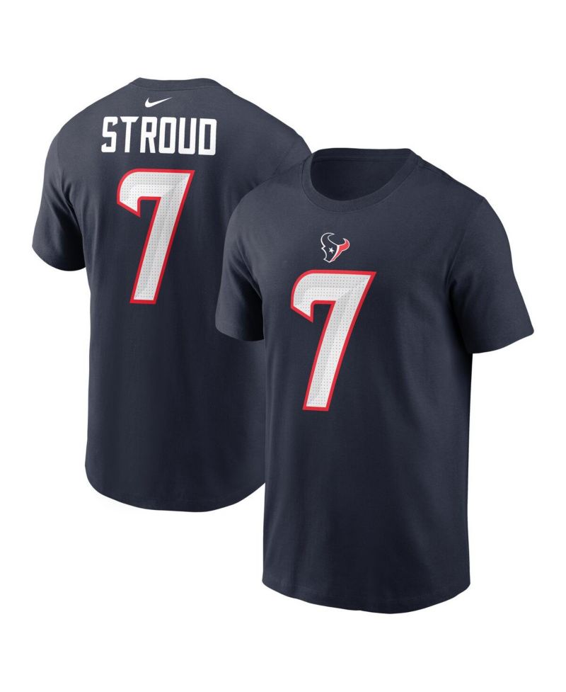 Men's C.J. Stroud Red Houston Texans Player Name & Number T-Shirt