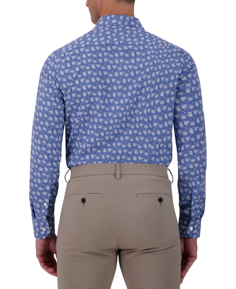 Men's Slim-Fit Floral-Print Shirt