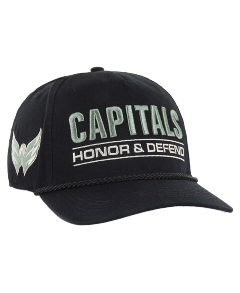 Men's Black Washington Capitals OHT Military Appreciation Homeland Honor and Defend Hitch Adjustable Hat
