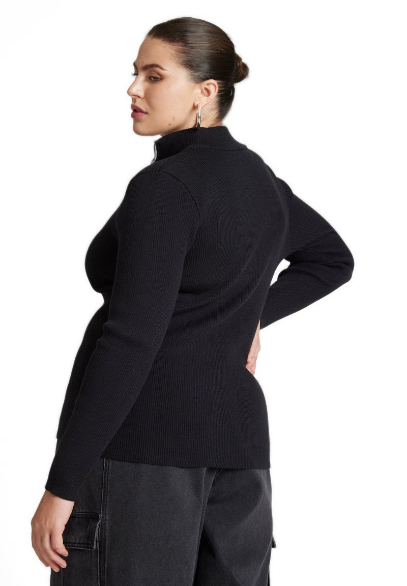 Women's Two Way Zipper Sweater