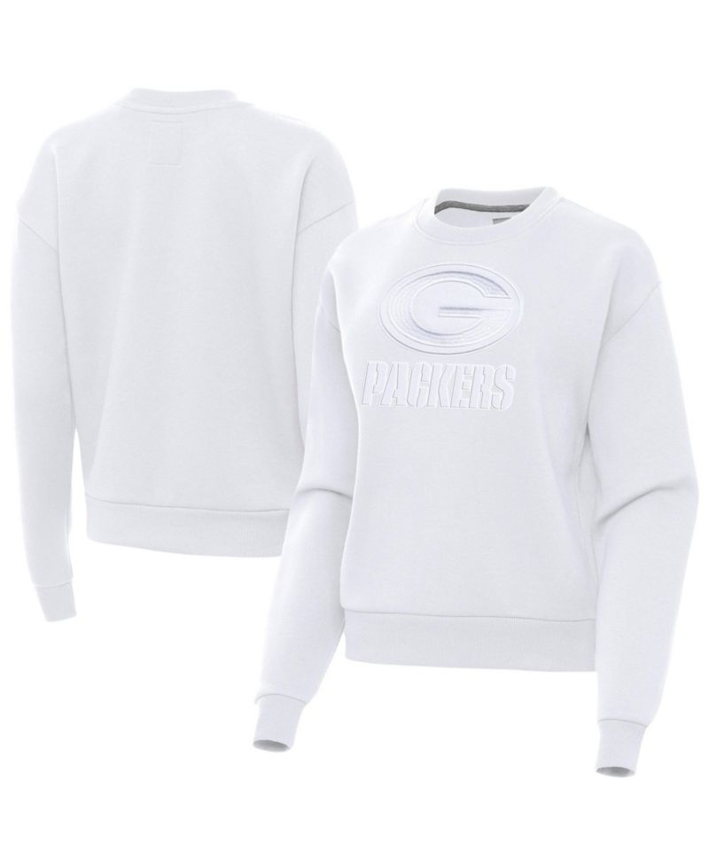 Women's Green Bay Packers Victory Pullover Dropped-Shoulder Brushed-Back Fleece Sweatshirt